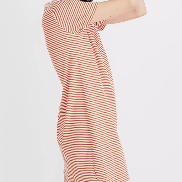 Madewell Swingy Tee Dress in Stripe Size Large - Picture 8 of 8